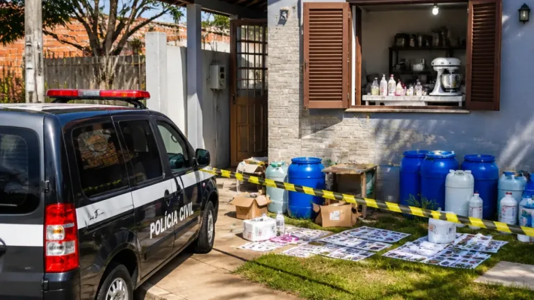 Campinas: polícia encontra fábrica clandestina de cosméticos em casa no Jardim do Lago