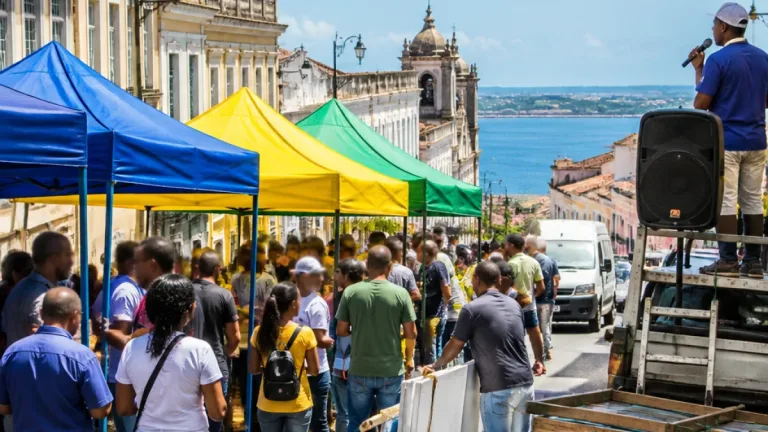 Candidatos ao governo da Bahia têm agendas distintas em Salvador nesta quarta-feira
