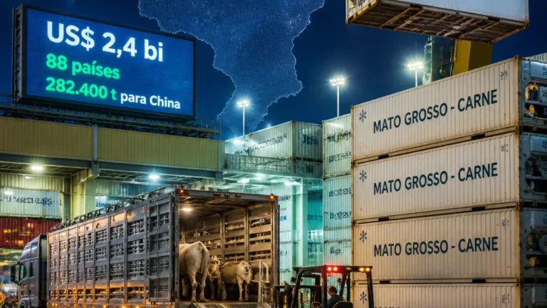 Carne de Mato Grosso é exportada para 88 países e rende US$ 2,4 bi no 1º semestre de 2026