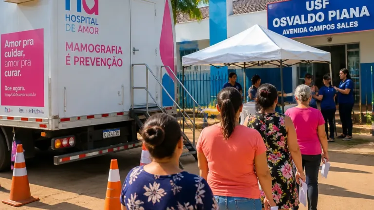 Carreta do Hospital do Amor oferece mamografias gratuitas em Porto Velho até quinta-feira
