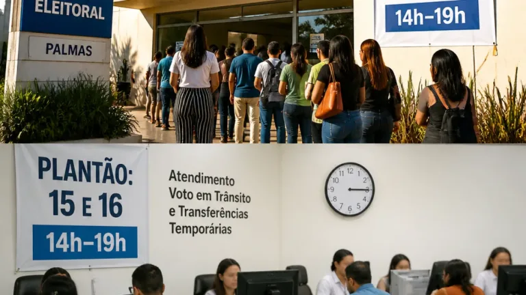 Cartório de Palmas faz plantão no fim de semana para requerer voto em trânsito e transferências