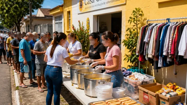 Casa Girassol amplia atendimento a vulneráveis em Teresina com refeições e doações