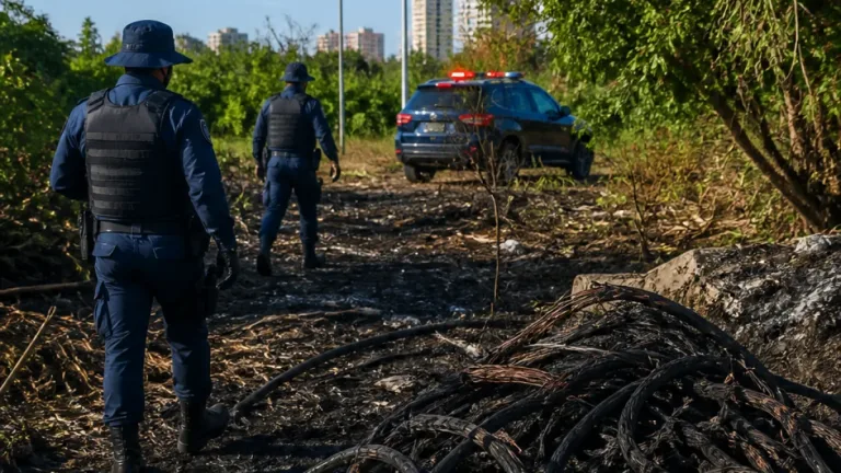 Casal é detido em João Pessoa suspeito de furtar e queimar cabos no bairro dos Bancários