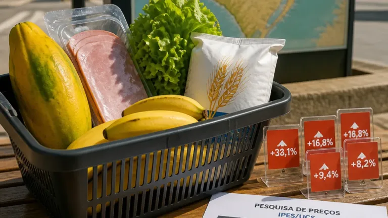Caxias do Sul: cesta básica sobe e IPC desacelera, pressão sobre orçamento das famílias