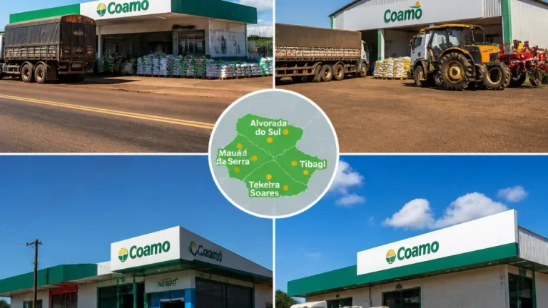 Coamo amplia atuação no Paraná com arrendamento de quatro unidades para atender Norte e Campos Gerais