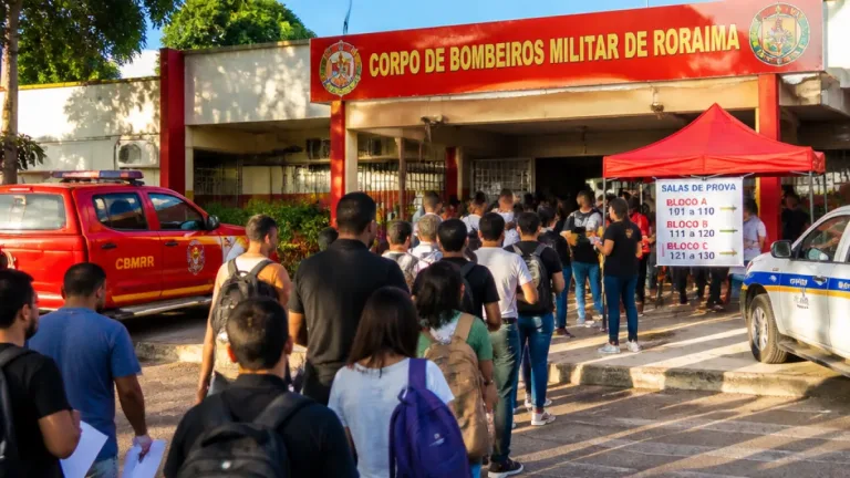 Concurso do Corpo de Bombeiros mobiliza 12.857 candidatos e prevê expansão do efetivo em Roraima