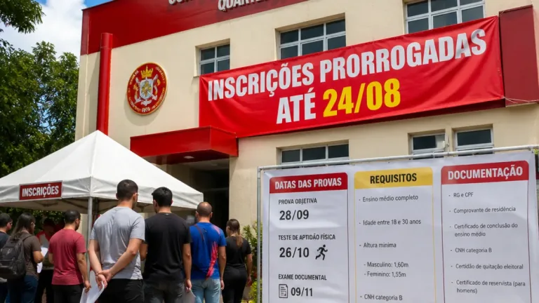 Corpo de Bombeiros de Roraima amplia prazo de inscrições para concurso com 300 vagas