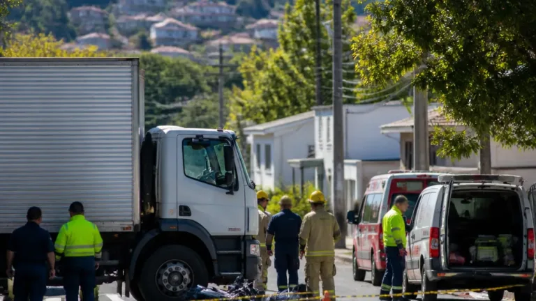 Criança morre em colisão entre caminhão e moto em Caxias do Sul