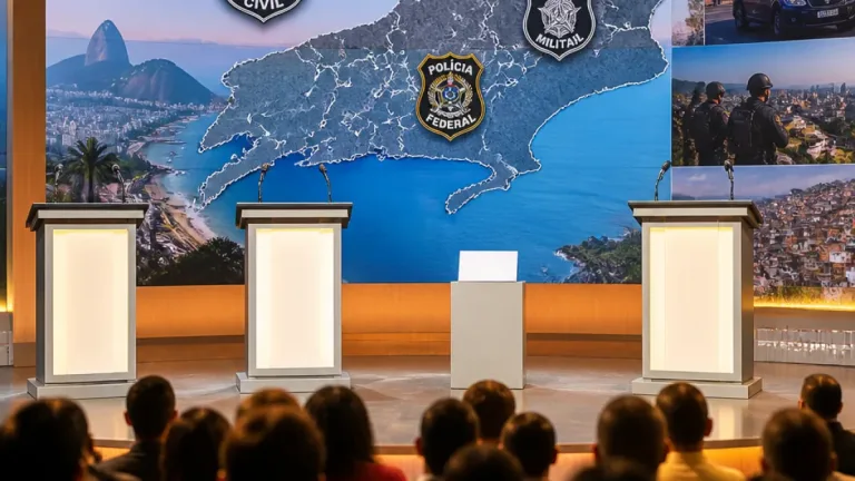 Debate em Rio de Janeiro concentra embates sobre segurança e alianças políticas
