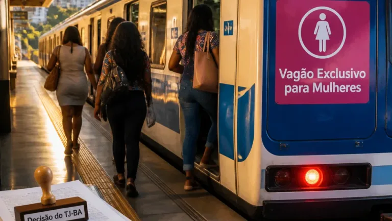 Decisão do TJ-BA restabelece vagões exclusivos para mulheres no metrô de Salvador