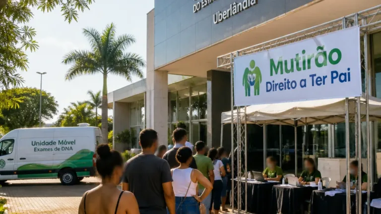 Defensoria realiza em Uberlândia mutirão com exames de DNA e atendimento a famílias vulneráveis