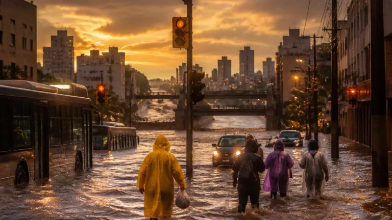 Defesa Civil emite alerta severo por chuva, raios e ventos em áreas centrais e Norte de São Paulo