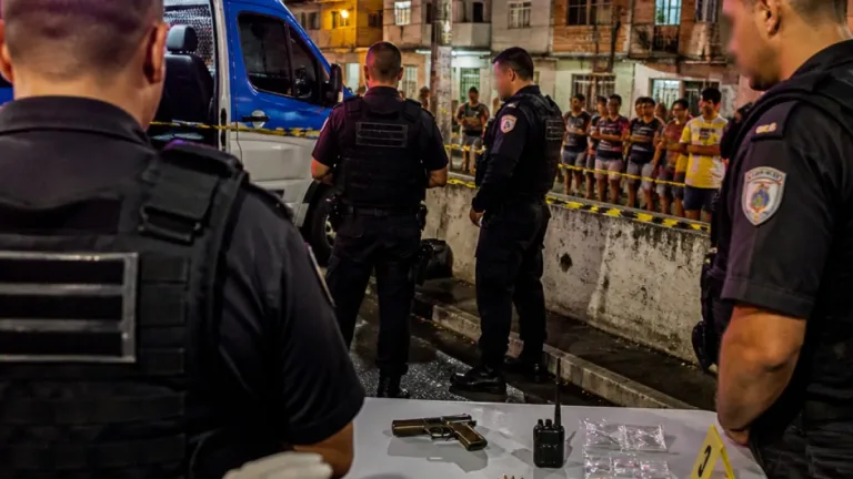Duque de Caxias: 15º BPM prende três e apreende pistola, munições e drogas em Imbariê