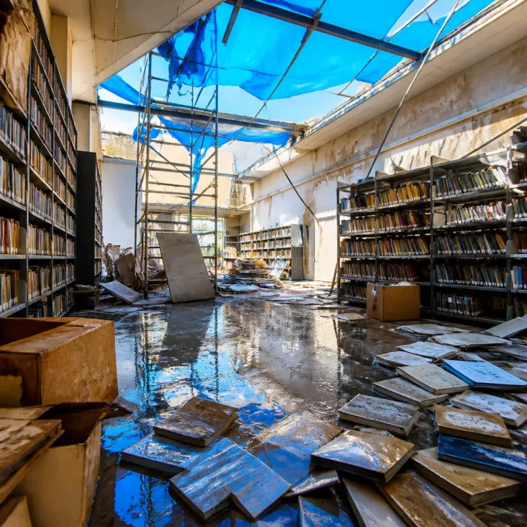 Biblioteca da Faculdade de Educação da USP sofre novo alagamento quatro meses após desabamento