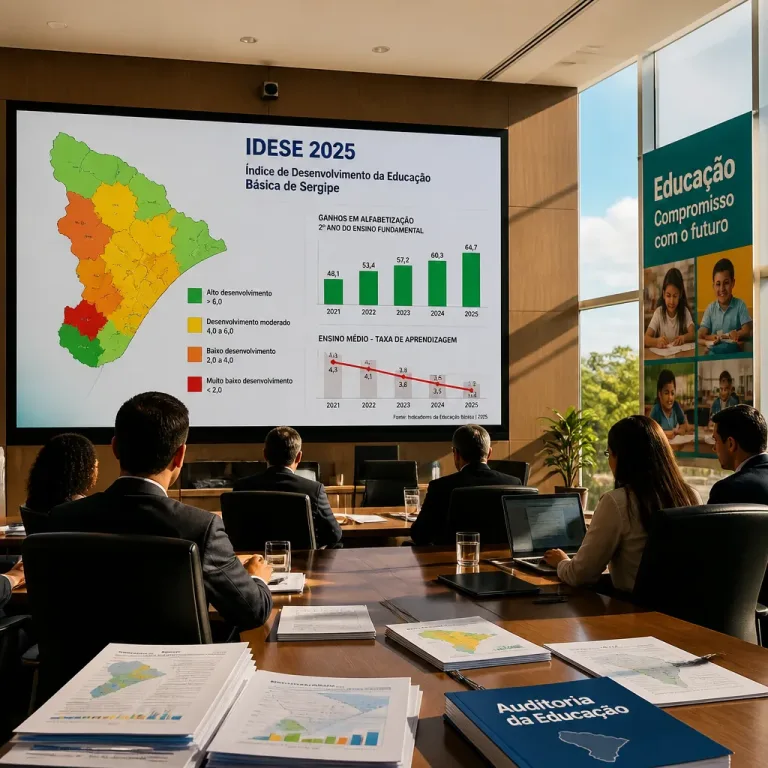 Pacto pela Educação discute IDESE 2025 e estratégias para enfrentar recuos no ensino médio em Sergipe