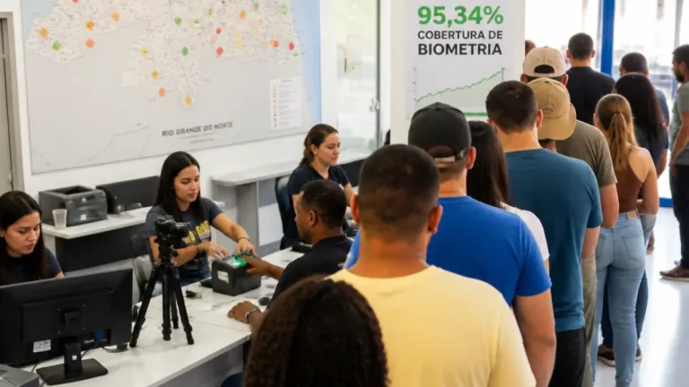 Eleitorado do RN atinge 2,66 milhões em 2026; biometria cobre 95,34% dos títulos