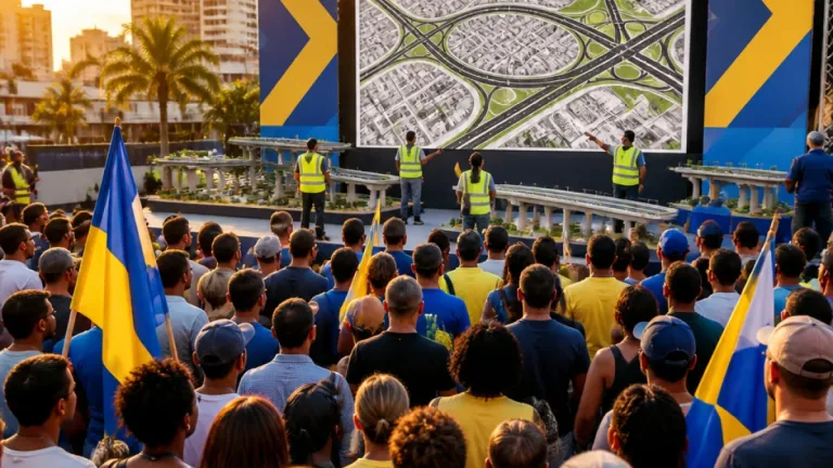 Em ato em Contagem, Flávio Roscoe promete priorizar Rodoanel e obras no Anel Rodoviário