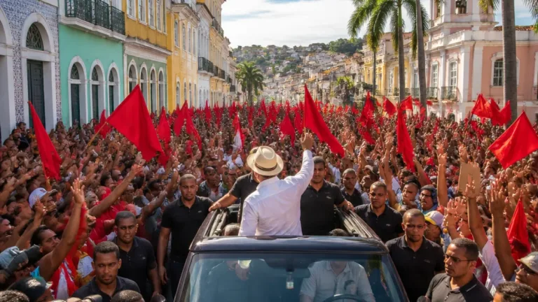 Em caminhada na Liberdade, Lula faz compromissos e mobiliza apoio em Salvador