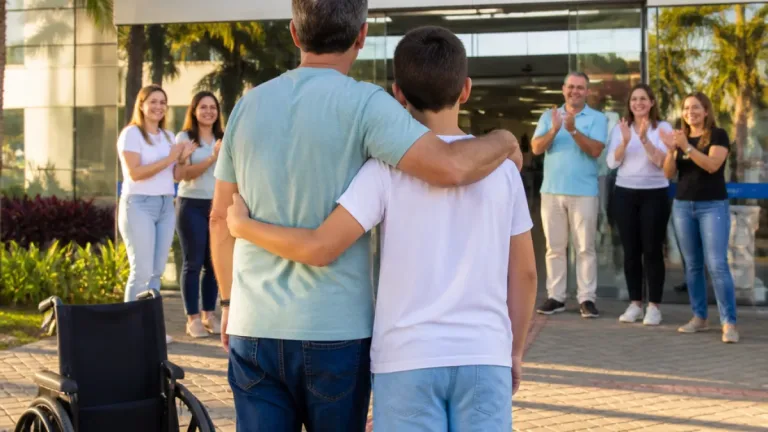 Em Vila Velha, pai doa rim ao filho e família celebra nova chance de vida