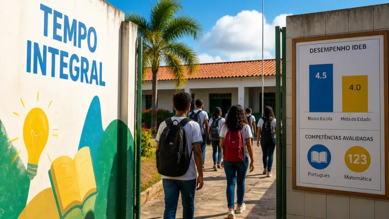 Escolas de tempo integral em Sergipe registram avanço equivalente a três anos de aprendizagem