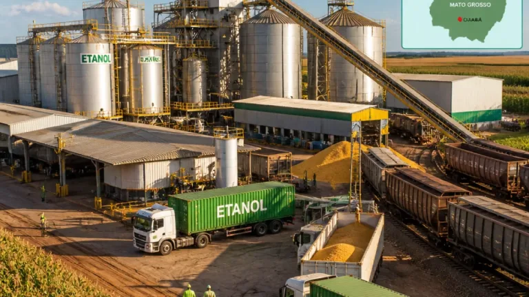 Expansão de biorrefinarias coloca Mato Grosso como centro produtor de etanol e coprodutos