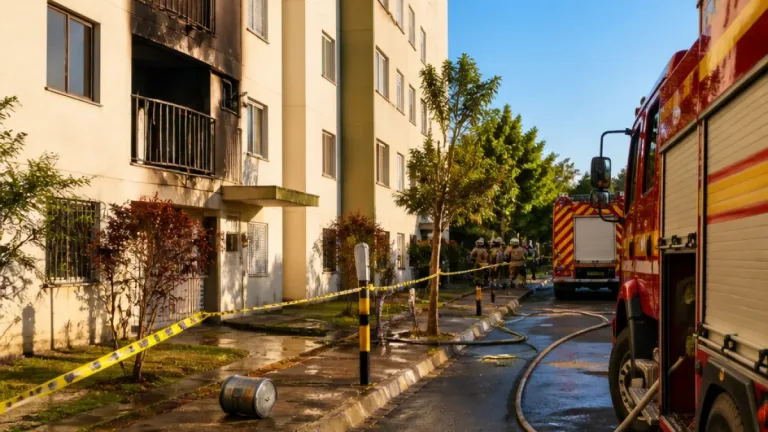 Explosão de gás em apartamento deixa um morto e um ferido em Contagem