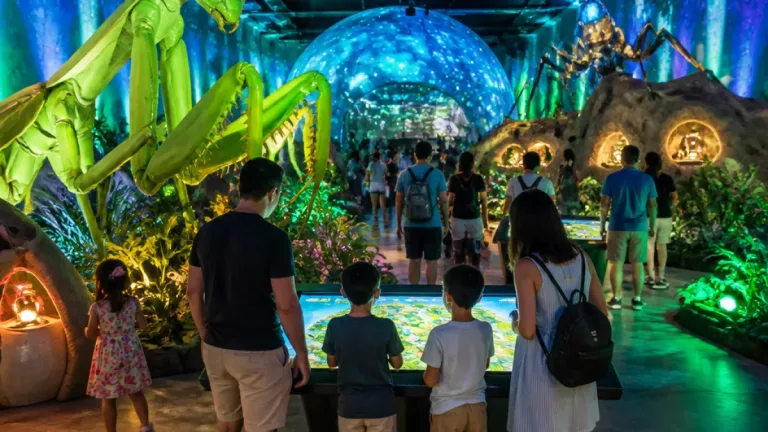 Exposição imersiva de insetos animatrônicos ocupa Shopping Eldorado até fim de agosto
