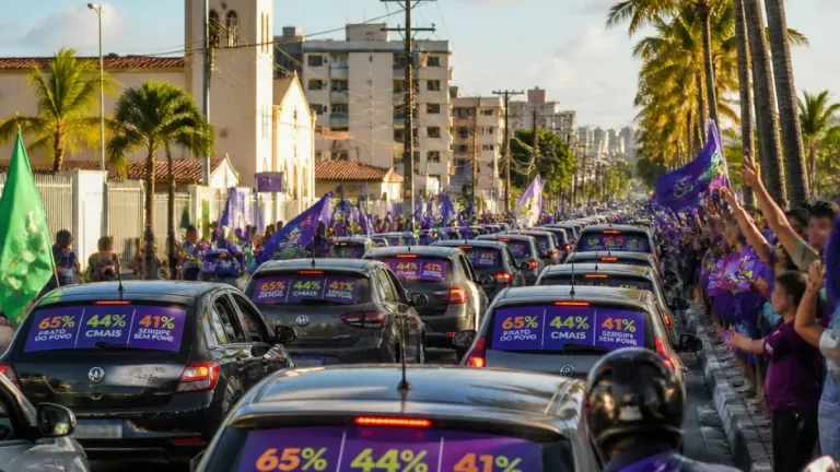 Fábio inicia minicarreata em Aracaju e destaca redução da pobreza e insegurança alimentar em Sergipe