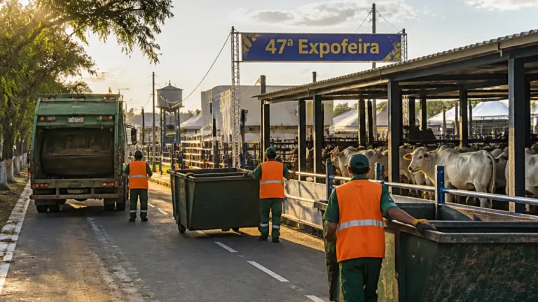 Feira de Santana se prepara para a 47ª Expofeira com esquema de limpeza de 60 agentes diários