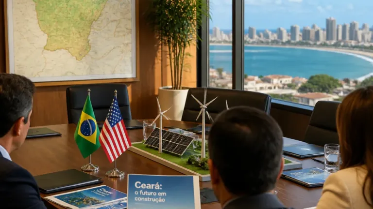 FIEC e cônsul‑geral dos EUA discutem comércio, investimentos e papel do Ceará na transição energética