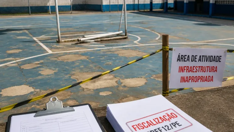 Fiscalização encontra escolas de Pernambuco sem aulas de Educação Física e casos de exercício ilegal