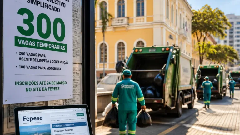 Florianópolis abre 300 vagas temporárias para serviços de limpeza e transporte