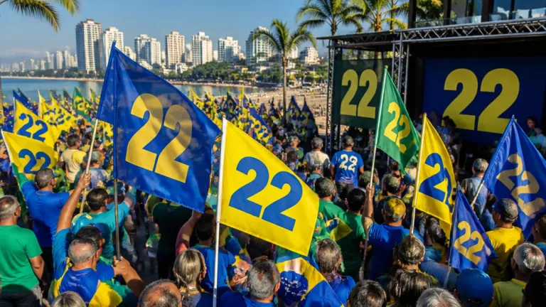 Florianópolis recebe largada da campanha de Jorginho Mello e Adriano Silva