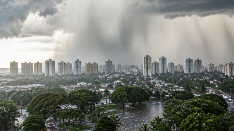 Frente fria deve provocar tempestades e rajadas acima de 70 km/h em 104 municípios de Goiás