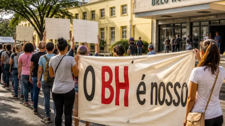 Funcionários protestam em Belo Horizonte contra risco de fechamento do Hospital Belo Horizonte