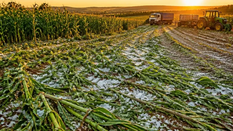 Geadas e granizo afetam lavouras de milho e trigo no RS; replantio é necessário em áreas pontuais