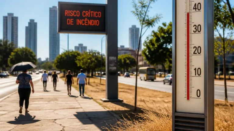 Goiás enfrenta calor de até 40°C, baixa umidade e risco crítico de incêndios, alerta CIMEHGO