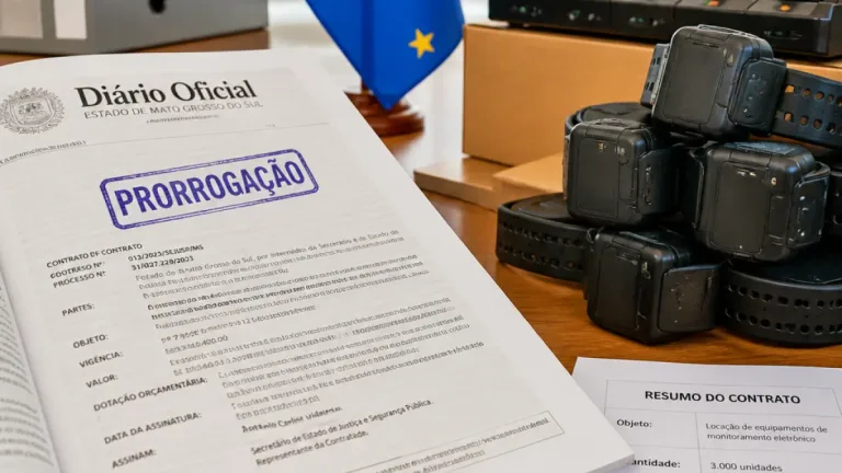 Governo do MS renova contrato de tornozeleiras eletrônicas por R$ 1,55 milhão