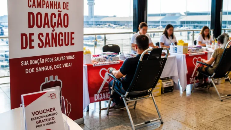 Guarulhos: Aeroporto promove 9ª Campanha de Doação de Sangue nos dias 2 e 3 de setembro
