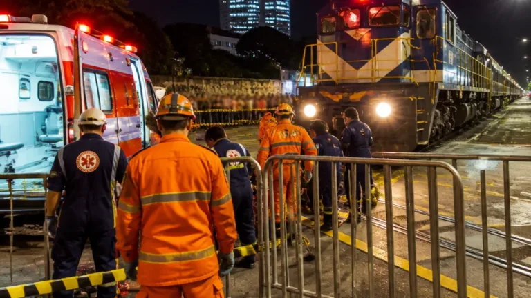 Homem é atropelado por trem no Centro de Juiz de Fora e segue em estado grave