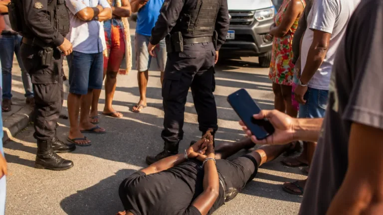 Homem é detido por populares em Nova Iguaçu após roubo com simulacro de arma