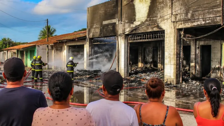 Incêndio destrói loja e bar em Mangabeira, em João Pessoa; causa pode ser fiação