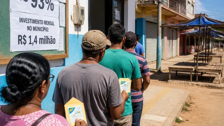 Itaubal (AP): quase 93% da população depende do Bolsa Família e expõe fragilidade do mercado local
