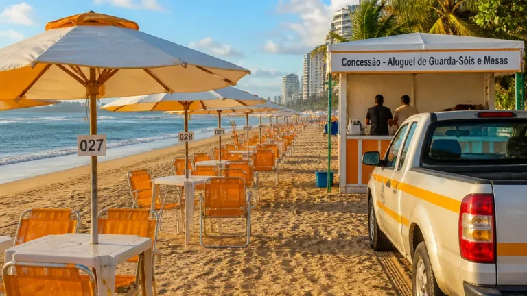 João Pessoa abre 90 vagas para concessão de guarda-sóis e cadeiras nas praias do Bessa e Manaíra