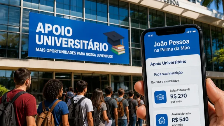 João Pessoa abre inscrições para programa Apoio Universitário com 300 vagas e bolsa mensal