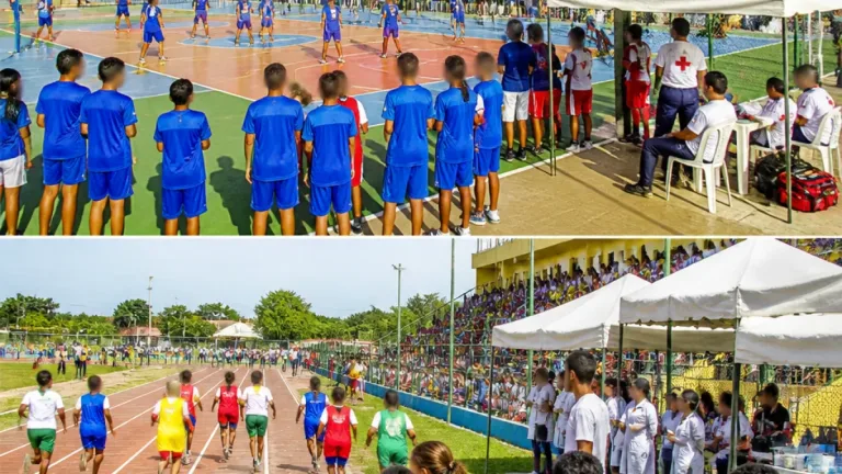 Jogos escolares municipais reúnem 1,3 mil alunos em seis dias de competições na Cambona