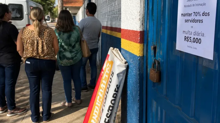 Justiça determina manutenção mínima de servidores em escolas de Goiânia e prevê multa ao Sintego