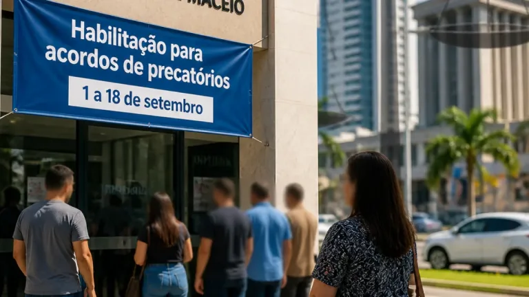 Maceió abre prazo para habilitação a acordos diretos de precatórios com apoio do Judiciário