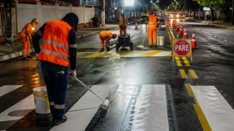 Manaus reforça sinalização viária na zona Oeste e em outras áreas pelo programa municipal