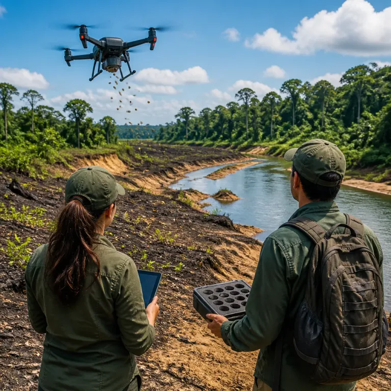 Drones semeiam 20 mil 'bolinhas' na Amazônia peruana em experiência de reflorestamento
